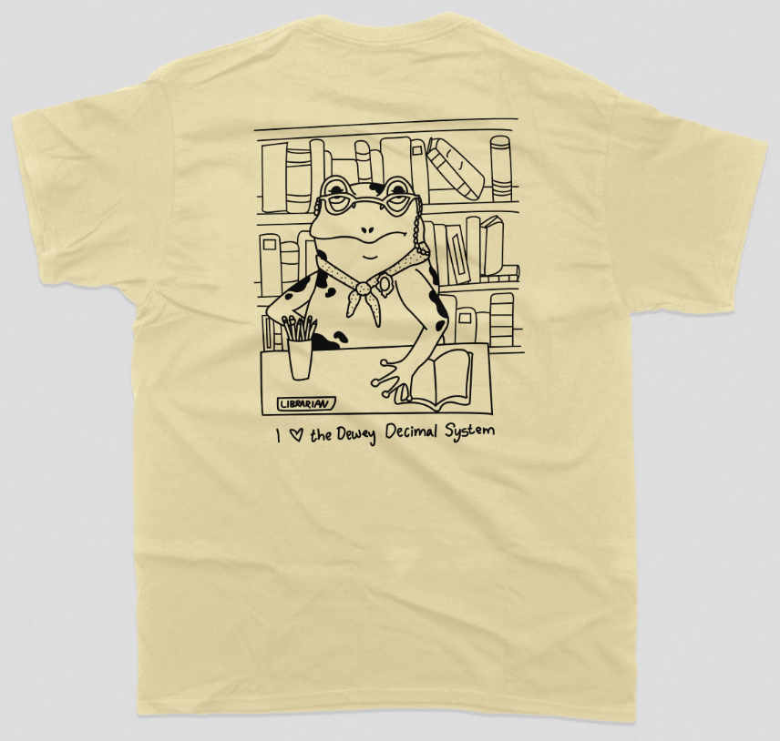 Dewey Decimal Frog Short-Sleeved Tee