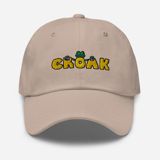 CROAK Embroidered Dad Hat